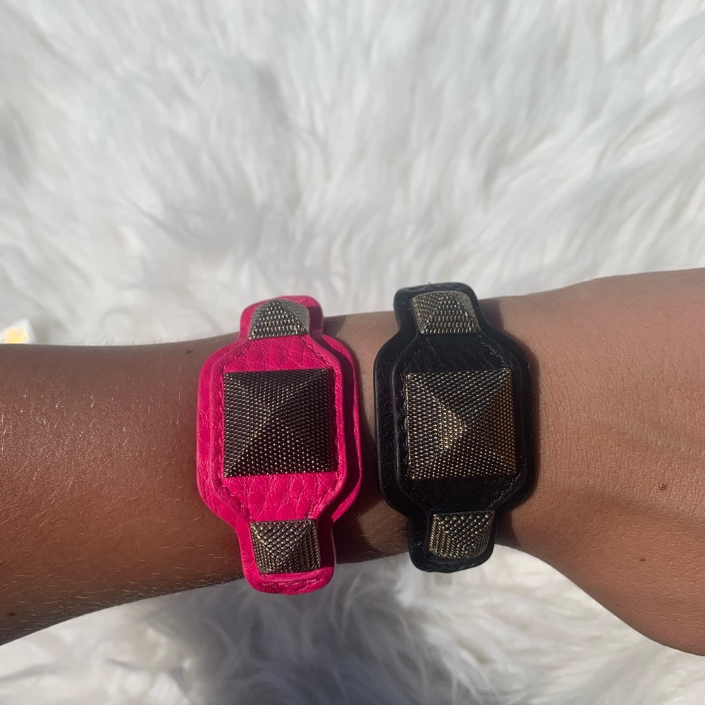 Rebecca Minkoff hot pink or black bracelet